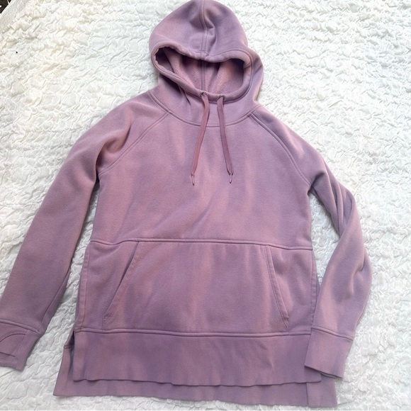 Athleta Longer Cozy Karma Hoodie Sugarplum Mauve XS - Picture 2 of 10